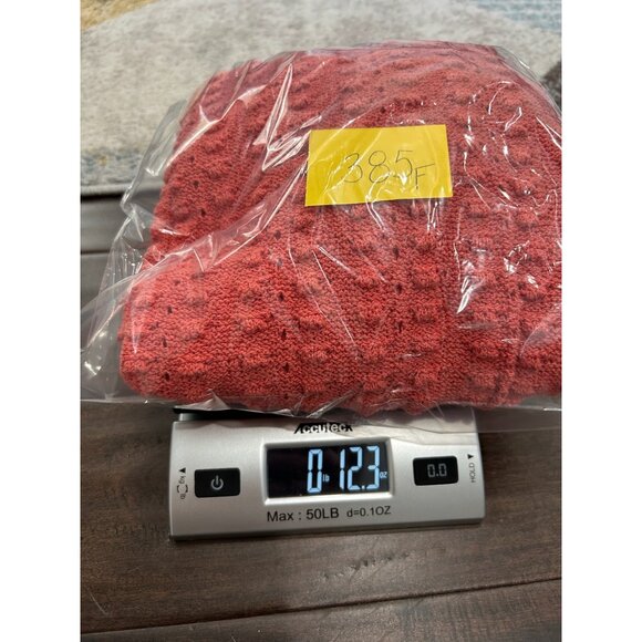 INC International Concepts Coral Knit Sweater Textured Design Ruffled Hem Sz XL - Picture 10 of 10